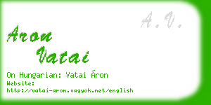 aron vatai business card